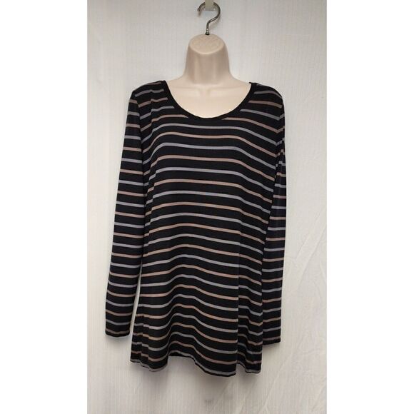 Liz Lange maternity Long Sleeve Stripe Black White Shirt Sweater Top Relax XXL - Picture 2 of 6